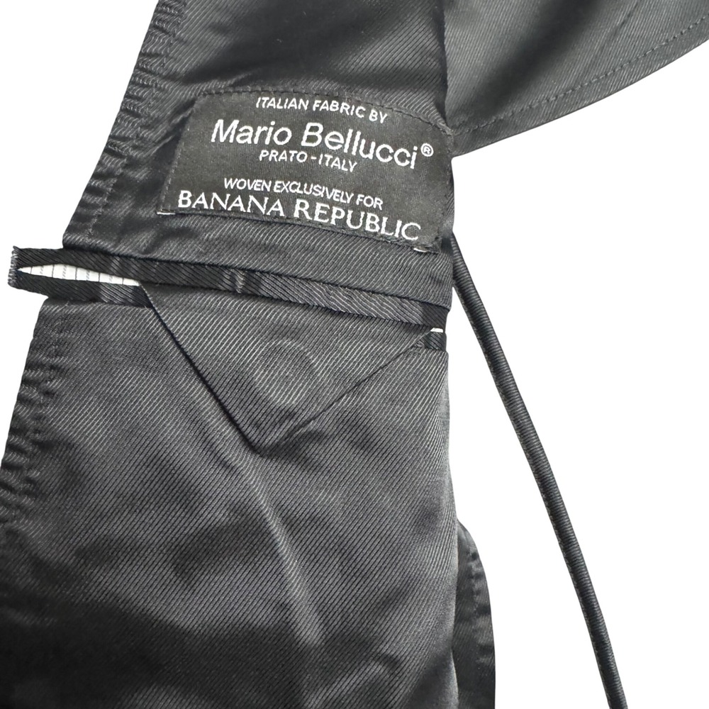 Banana Republic Mario Bellucci Wool Gray Blazer Jacket Mens 40L Long NEW - Picture 7 of 9